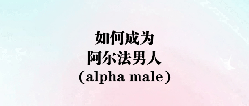 如何成為阿爾法男人 (alpha male)-愛分享導航