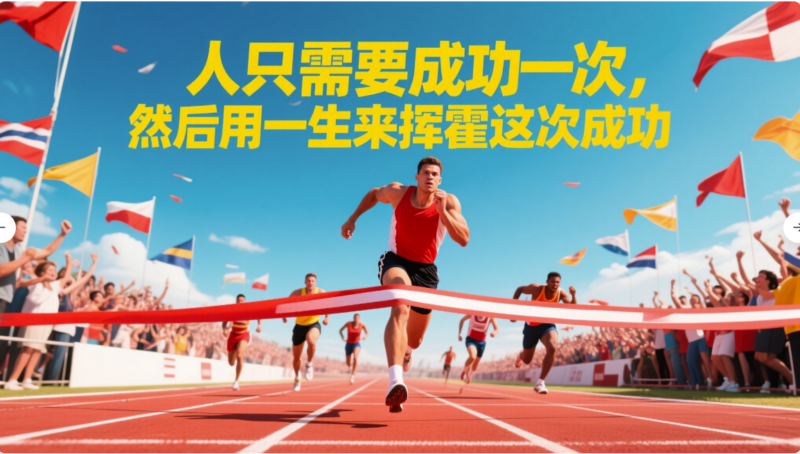 人只需要成功一次，然后用一生來(lái)?yè)]霍這次成功-愛(ài)分享導(dǎo)航