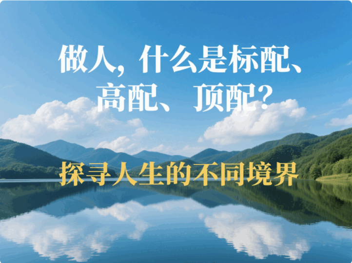 做人，什么是標(biāo)配、高配、頂配？-愛(ài)分享導(dǎo)航