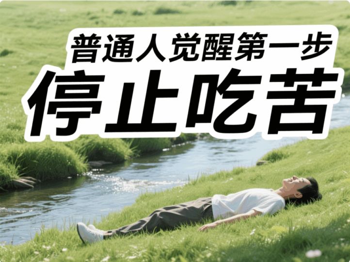 普通人覺醒第一步，停止吃苦-愛分享導航