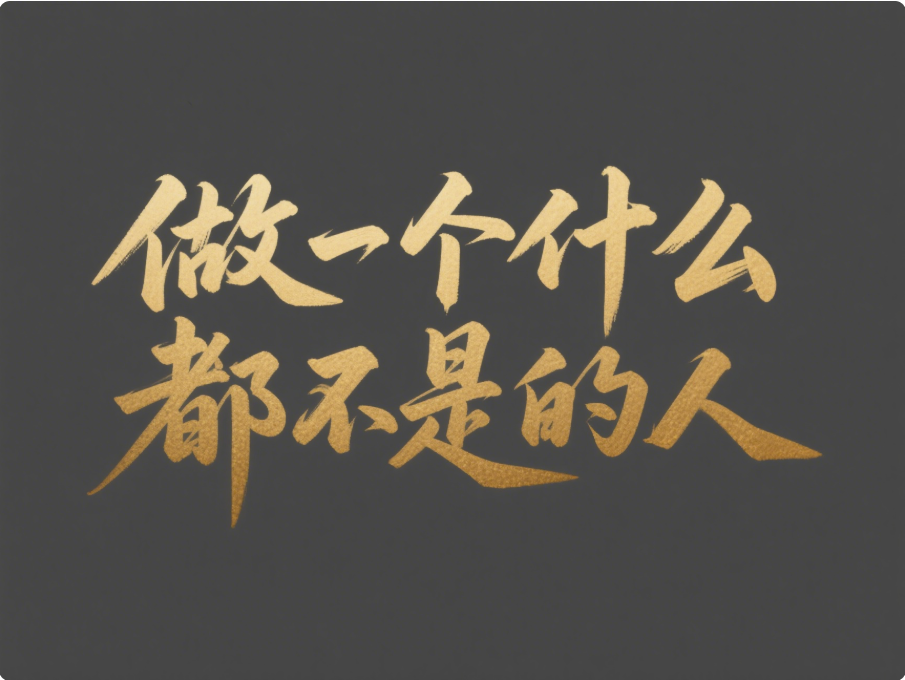 真正自由的人，都是認(rèn)清自己‘什么都不是’的人