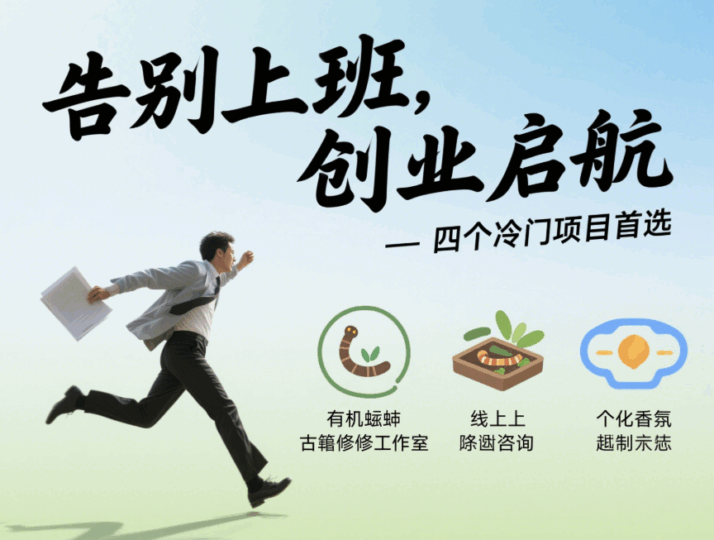 不想上班,就創(chuàng)業(yè)吧!創(chuàng)業(yè)就首選這四個冷門項目-愛分享導航