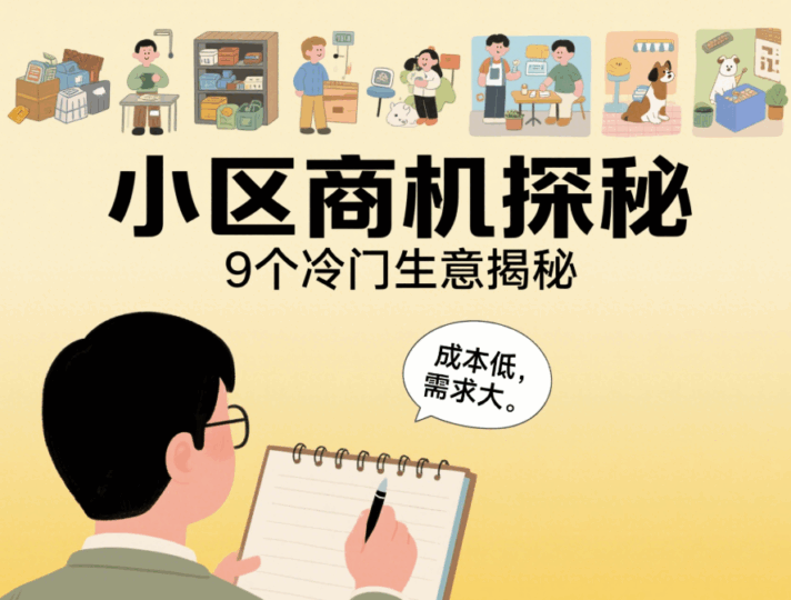 小區里的9個冷門暴利生意,你知道幾個-愛分享導航