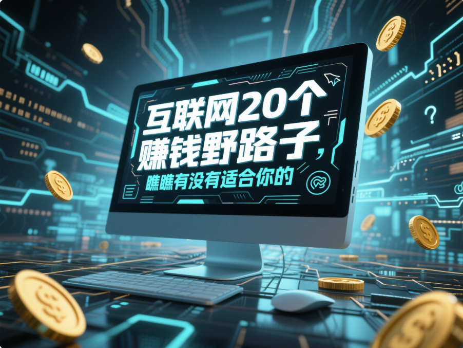 互聯網20個賺錢野路子,瞧瞧有沒有適合你的