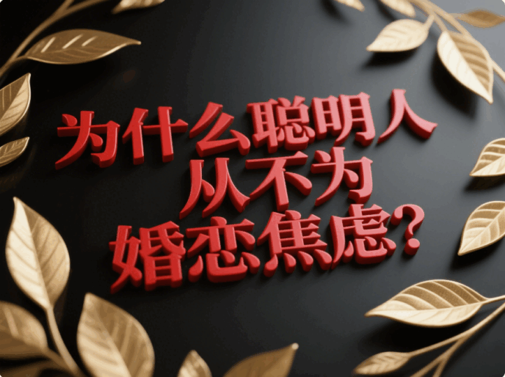 為什么聰明人從不為婚戀焦慮？-愛分享導航