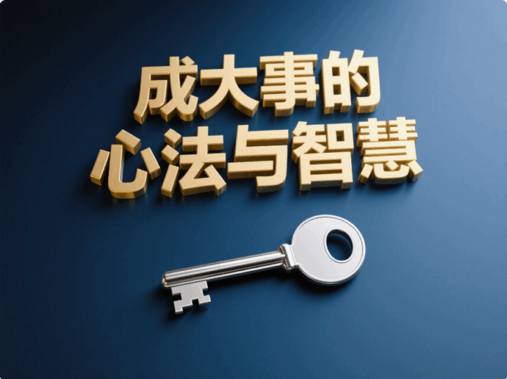 成大事的心法與智慧-愛分享導航