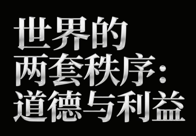 世界的兩套秩序：道德與利益-愛分享導航