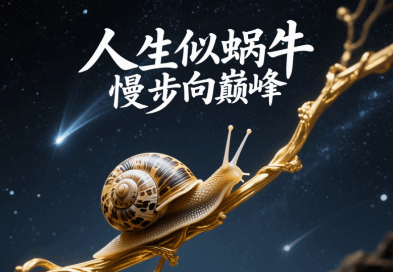 人生如蝸牛般緩慢，卻終究爬向成功的頂峰-愛分享導航