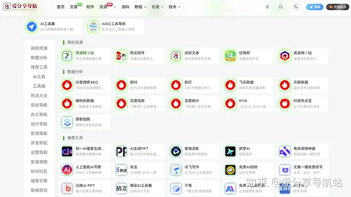 相見恨晚的十個導航網站-早知道這些網站-效率提升不止一倍！-愛分享導航