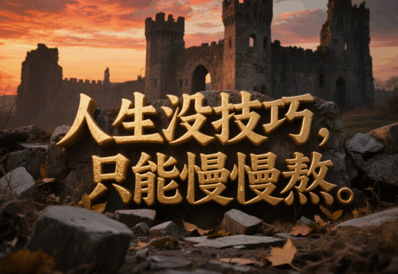 人生沒技巧，只能慢慢熬-愛分享導航