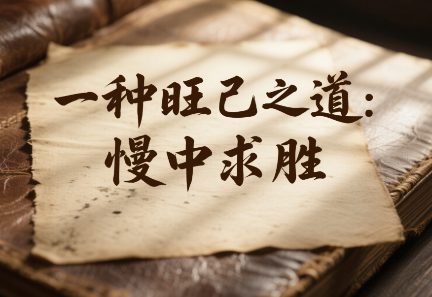 一種旺己之道：慢中求勝-愛分享導航