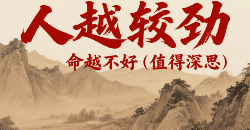 人越較勁，命越不好（值得深思）-愛分享導航