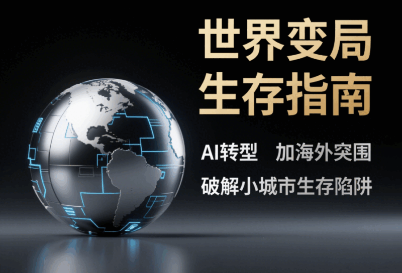 世界變局生存指南_AI轉型加海外突圍_破解小城市生存陷阱-愛分享導航