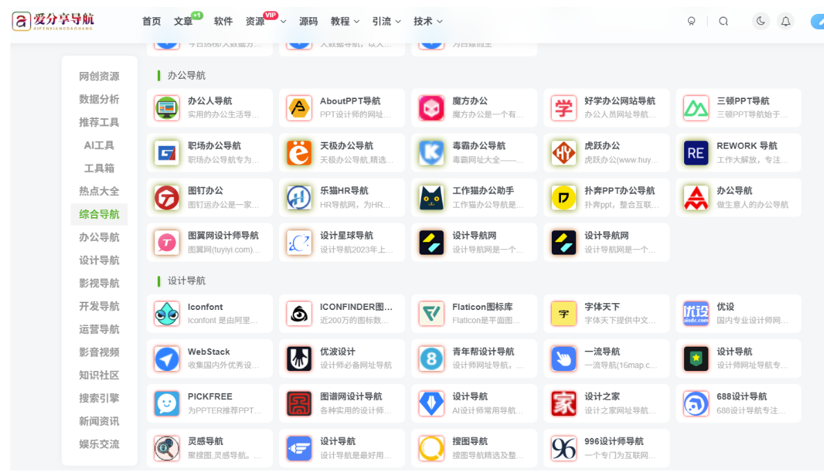 深度剖析資源整合網站導航的分類與應用-愛分享導航
