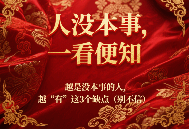 人沒本事，一看便知”，越是沒本事的人，越“有”這3個缺點（別不信）-愛分享導航