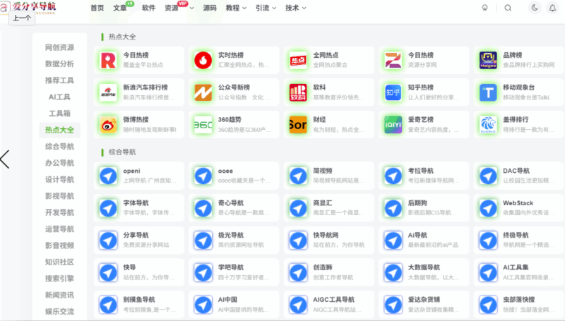 年網址導航哪個好？最新排行榜揭曉-愛分享導航