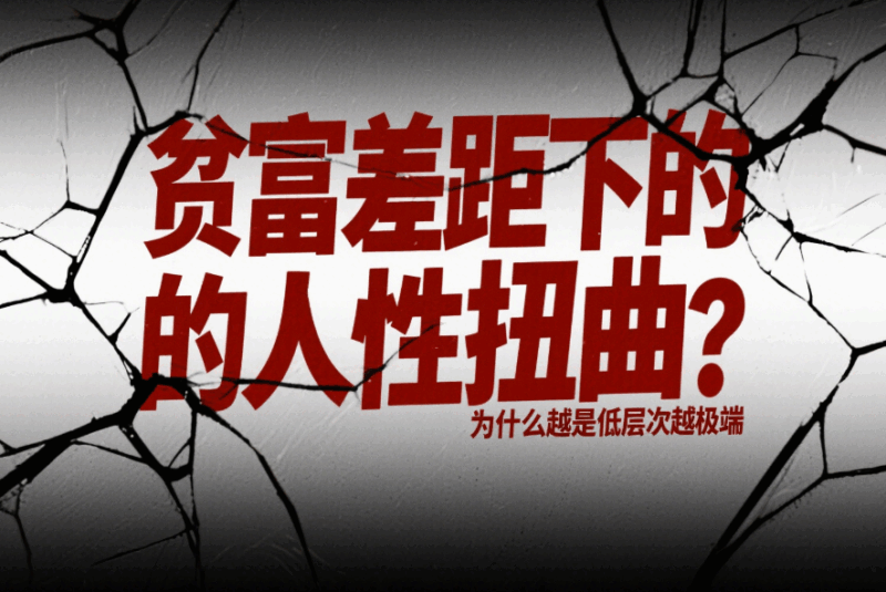 貧富差距下的人性扭曲：為什么越是低層次越極端-愛分享導航