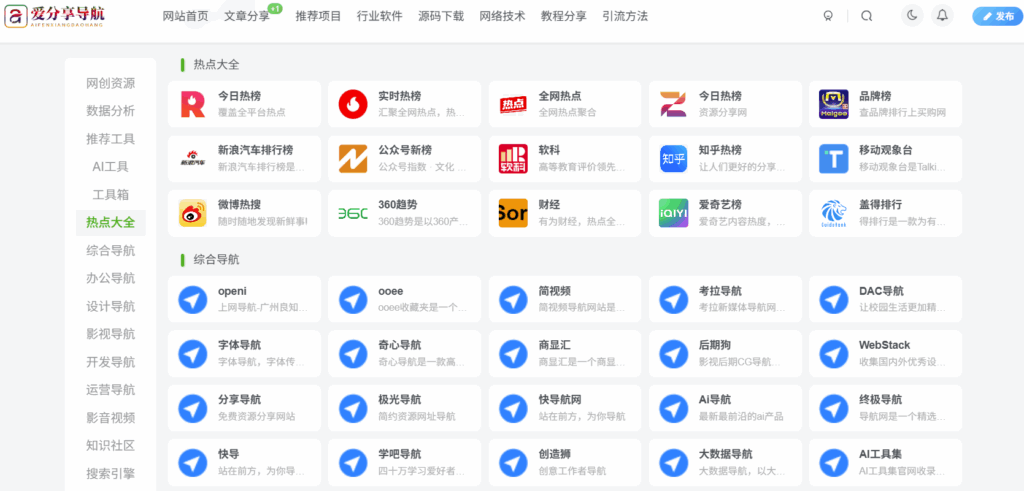 如何根據需求定制 UC 網站導航的分類？-愛分享導航
